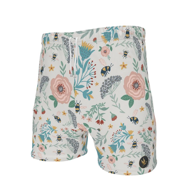 Men's Mid-Thigh Gym Shorts — Bee Garden