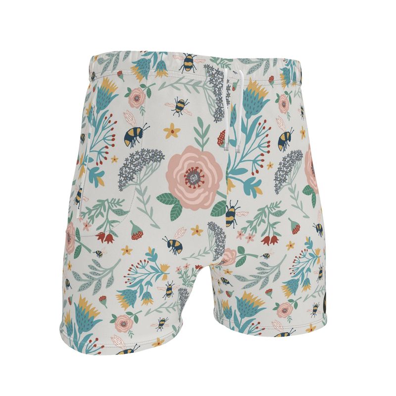Men's Mid-Thigh Gym Shorts — Bee Garden
