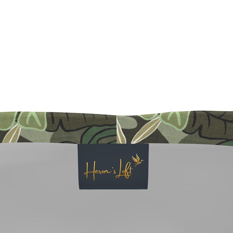 Men's Mid-Thigh Gym Shorts — Camo Leaves