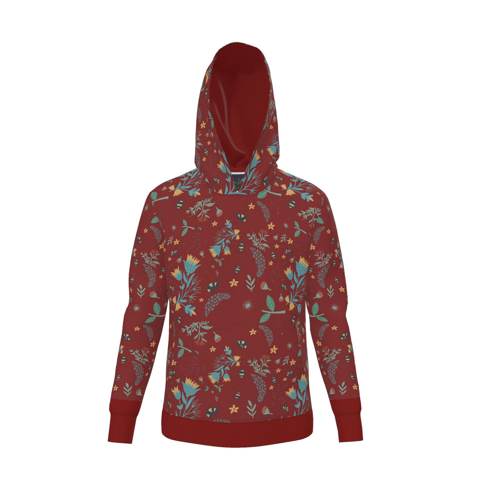 Men's Pullover Hoodie — Bee Garden Rustic Bloom
