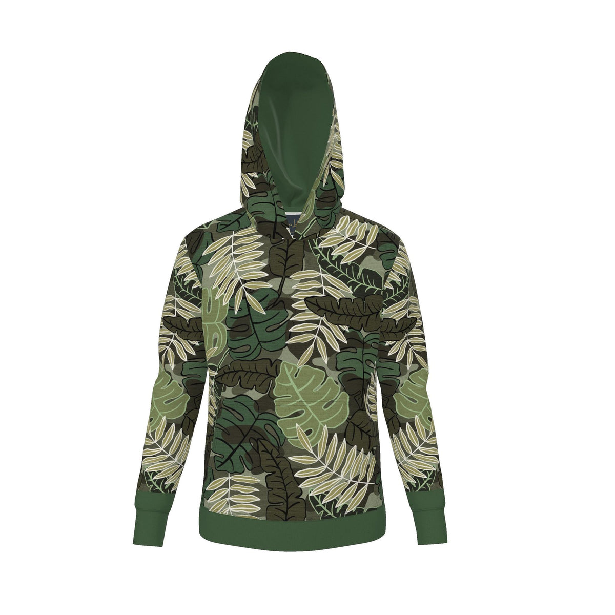 Men's Pullover Hoodie — Camo Leaves