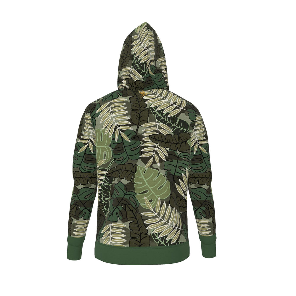 Men's Pullover Hoodie — Camo Leaves
