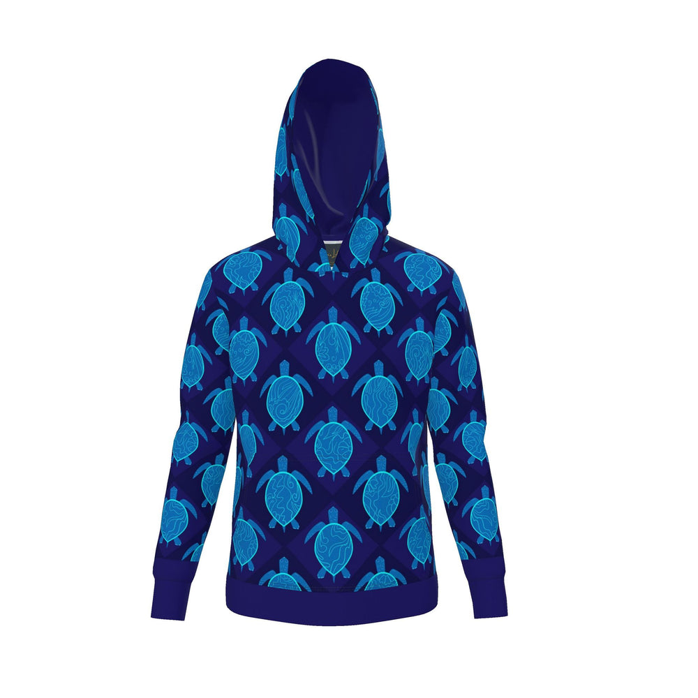 Men's Pullover Hoodie — Topo Turtles Cobalt Tide