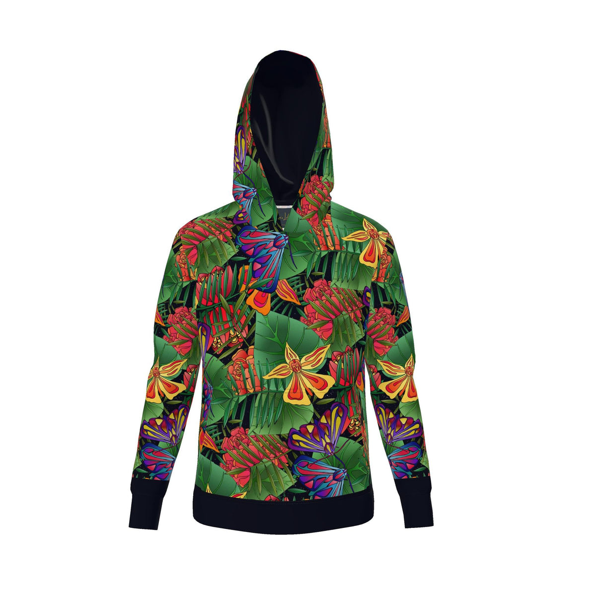 Men's Pullover Hoodie — Jungle Flower