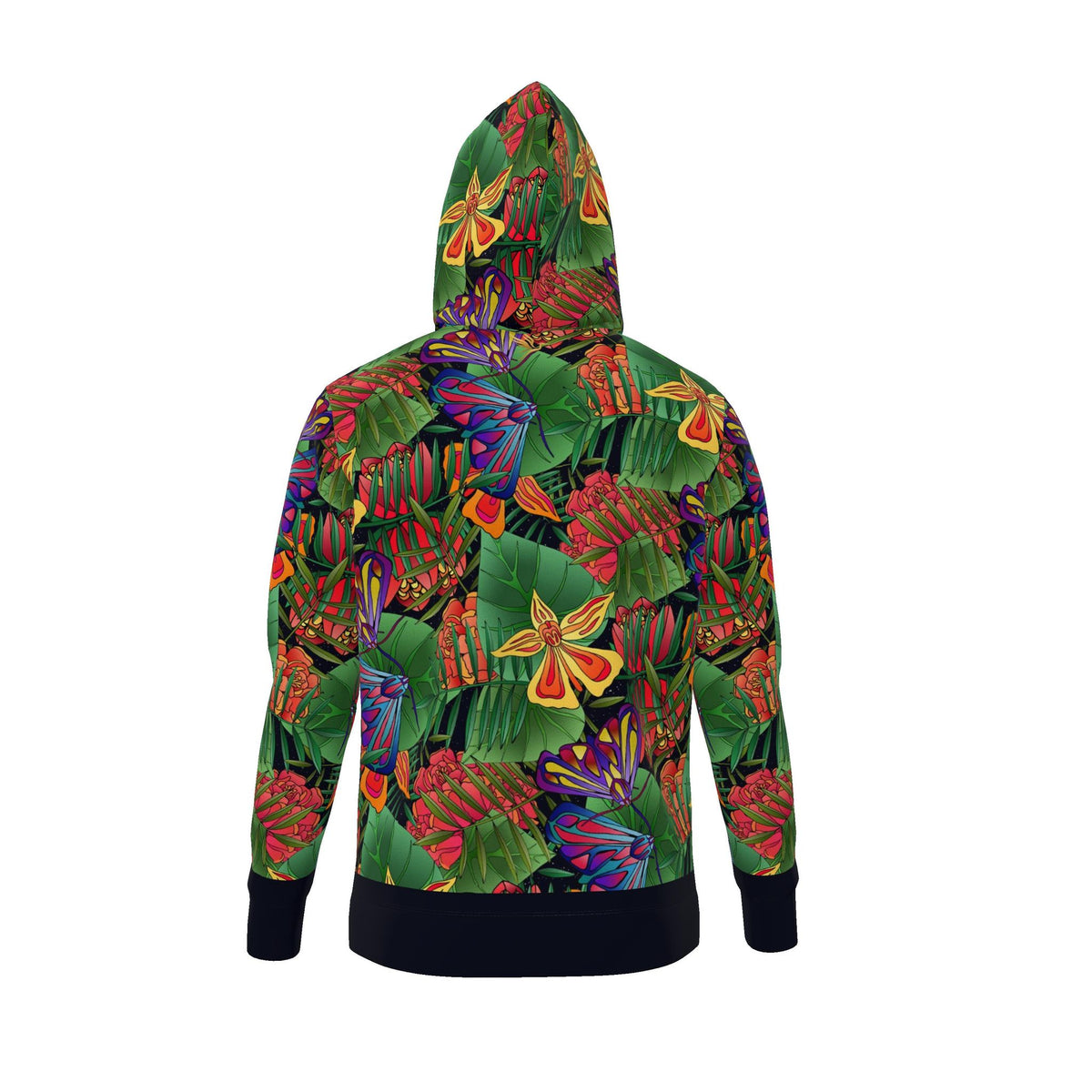 Men's Pullover Hoodie — Jungle Flower