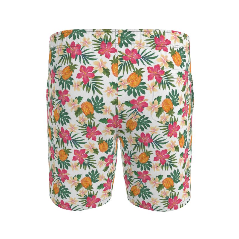 Pineapple Paradise Coral Dreams Men's Swim Shorts