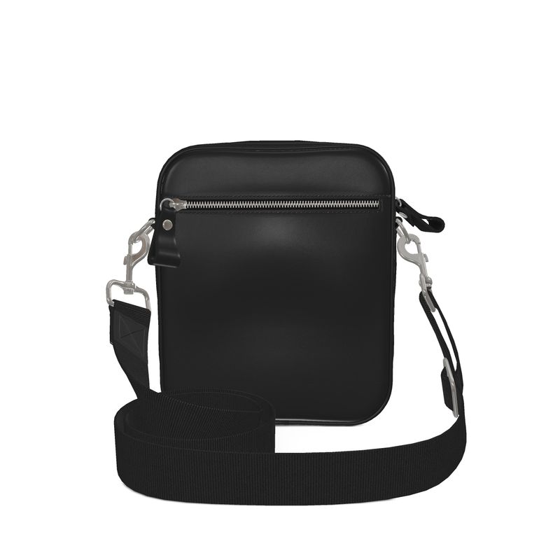 White Crane Amethyst Nappa Leather Shoulder Bag