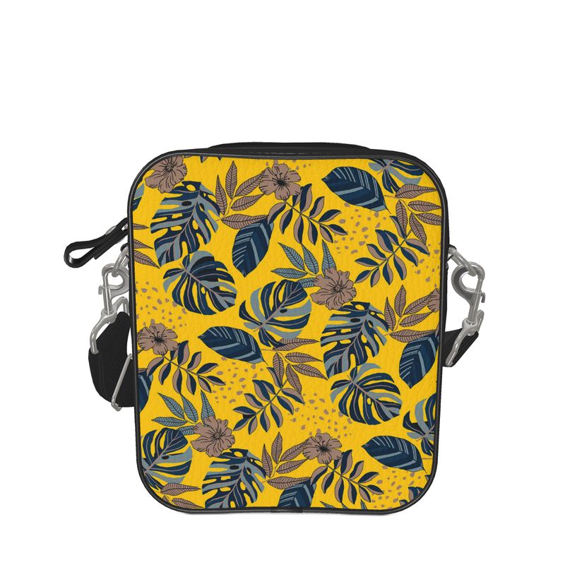 Tropical Macaw Nappa Leather Destination Shoulder Bag