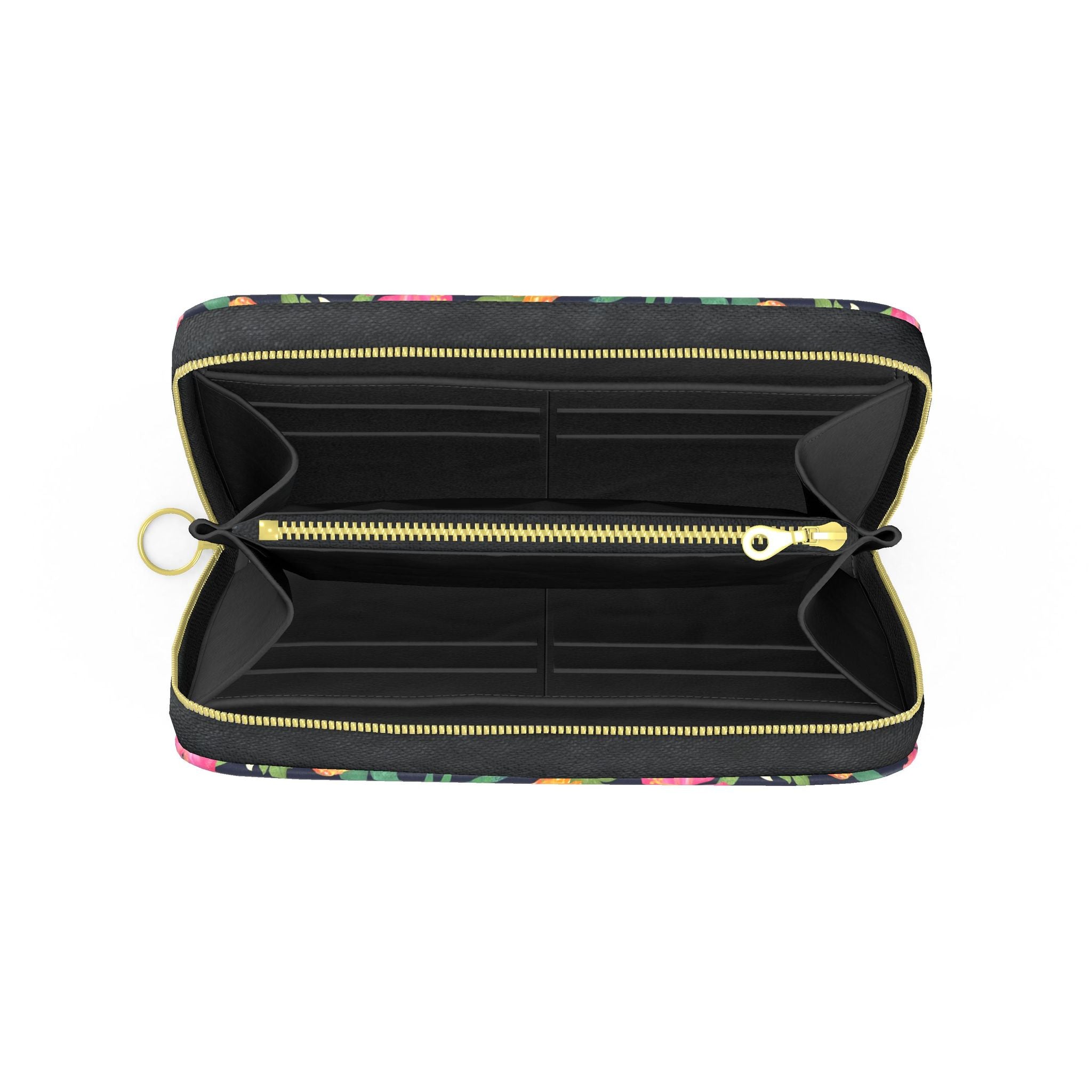 Pineapple Paradise Nappa Leather Destination Zip Wallet
