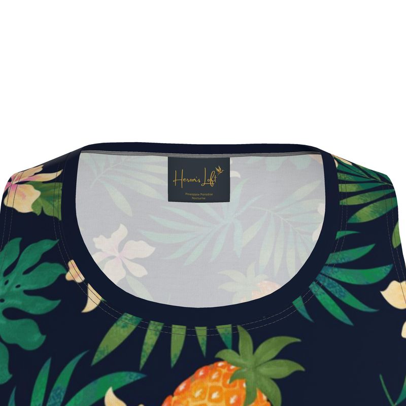 Men's Hybrid Tank Top — Pineapple Paradise Nocturne