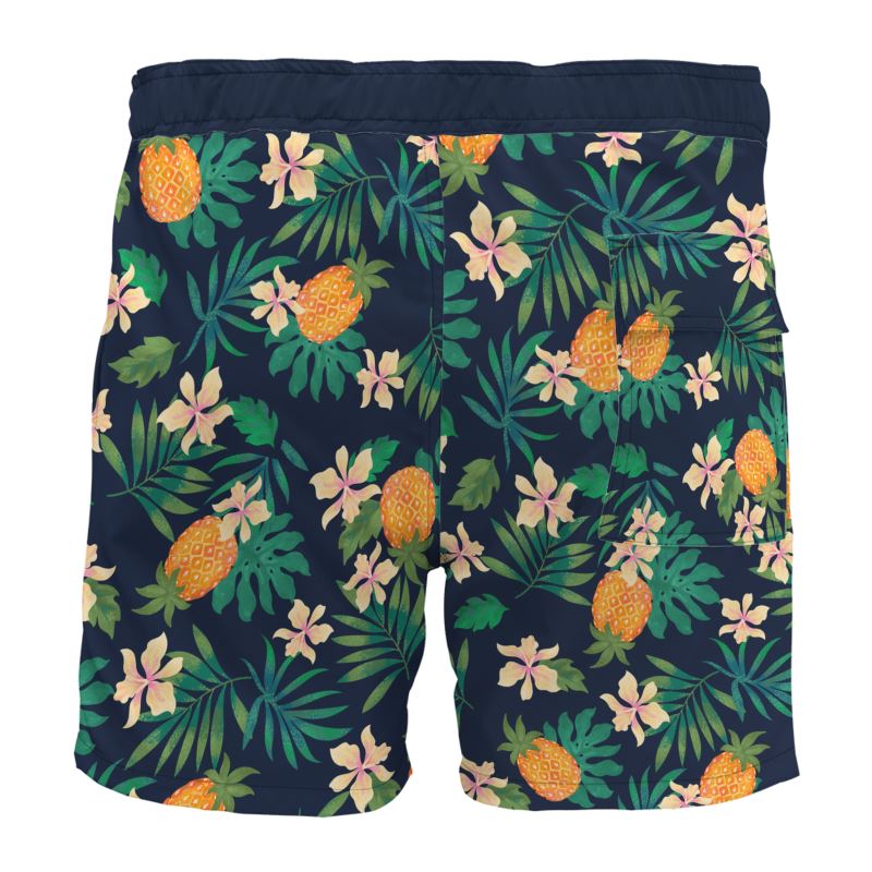 Men's Board Shorts — Pineapple Paradise Nocturne