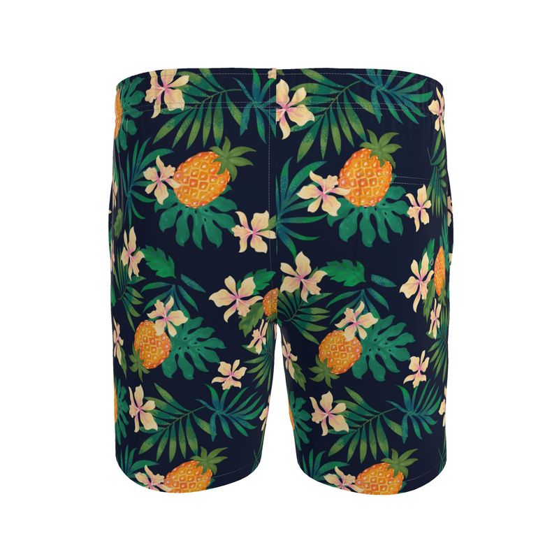 Men's Swim Shorts — Pineapple Paradise Nocturne