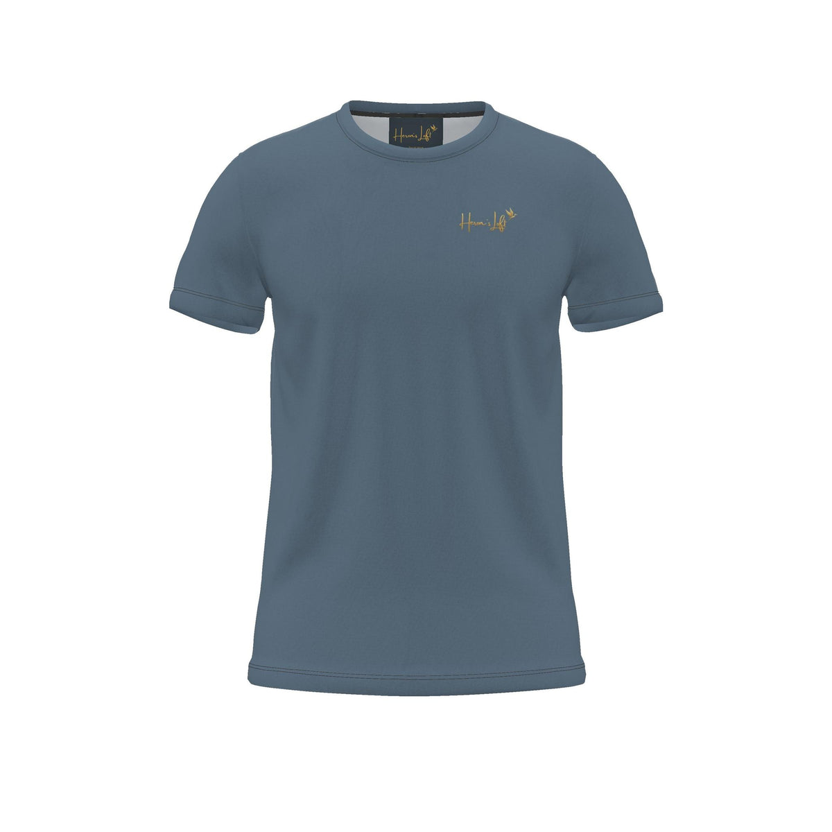Men's Athletic Crew Neck T-Shirt — Signature Heron Blue