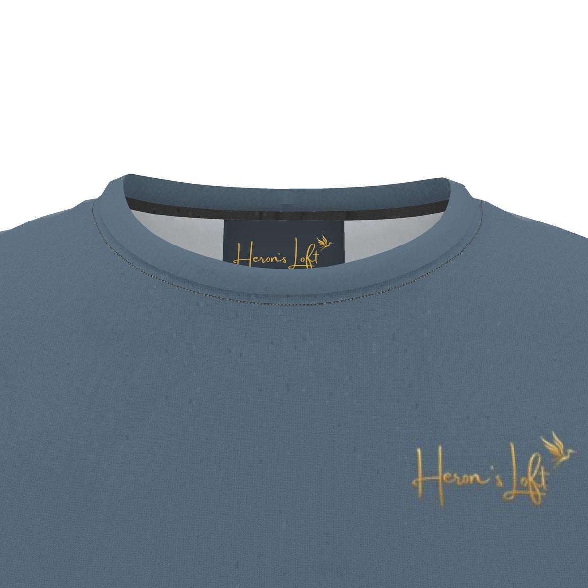 Men's Athletic Crew Neck T-Shirt — Signature Heron Blue