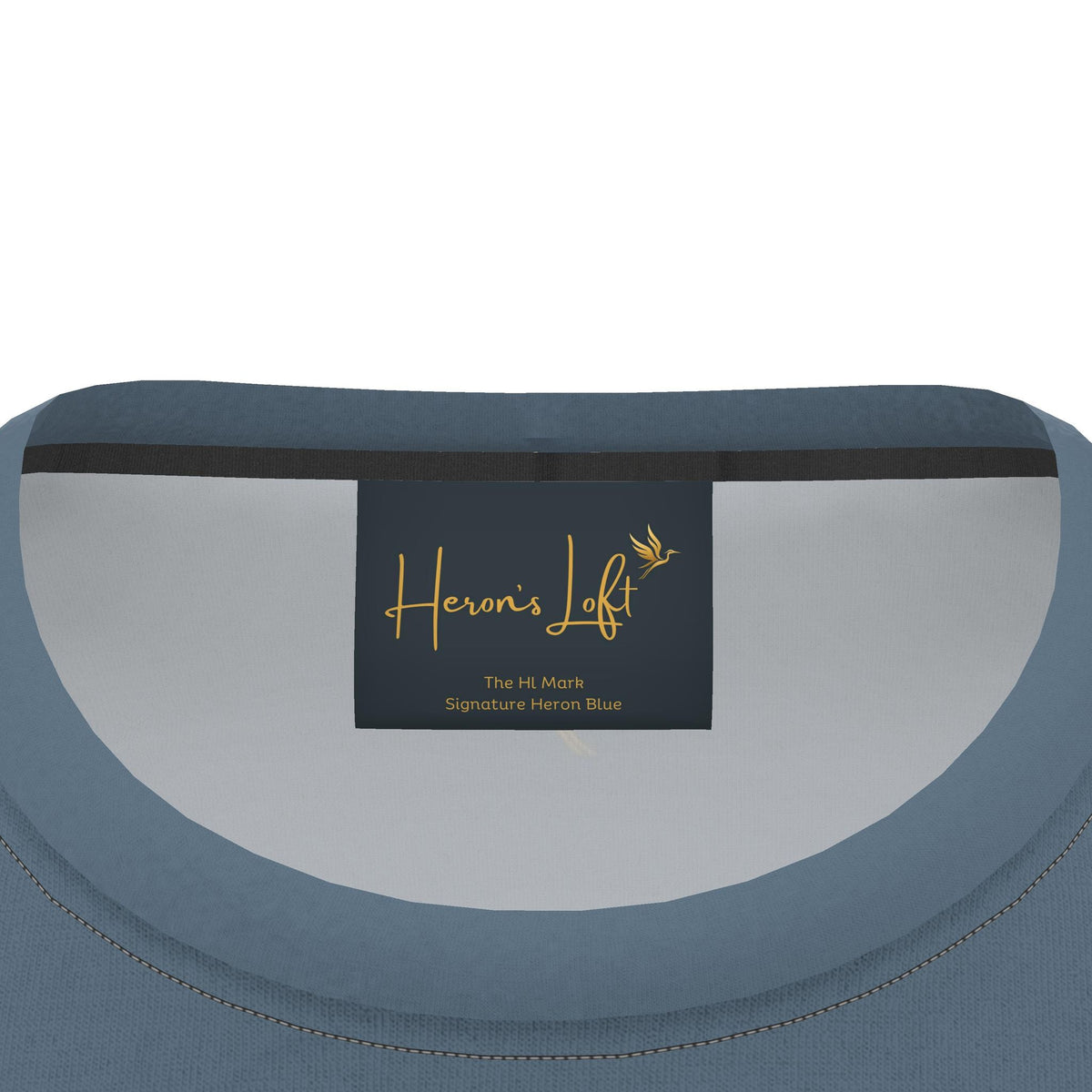 Men's Athletic Crew Neck T-Shirt — Signature Heron Blue