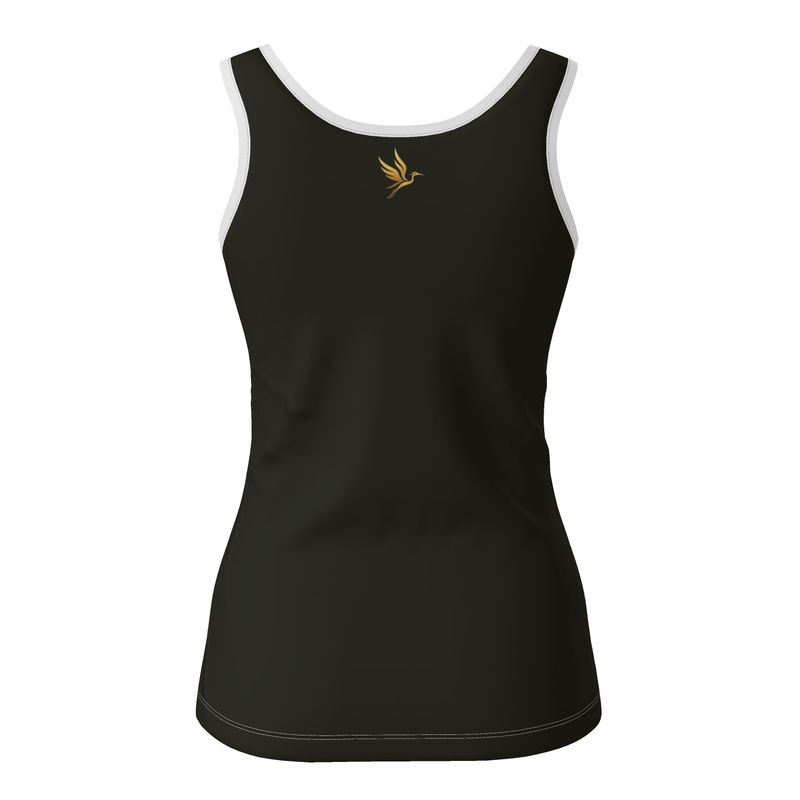 Women's Tank Top — Camo Leaves Solid