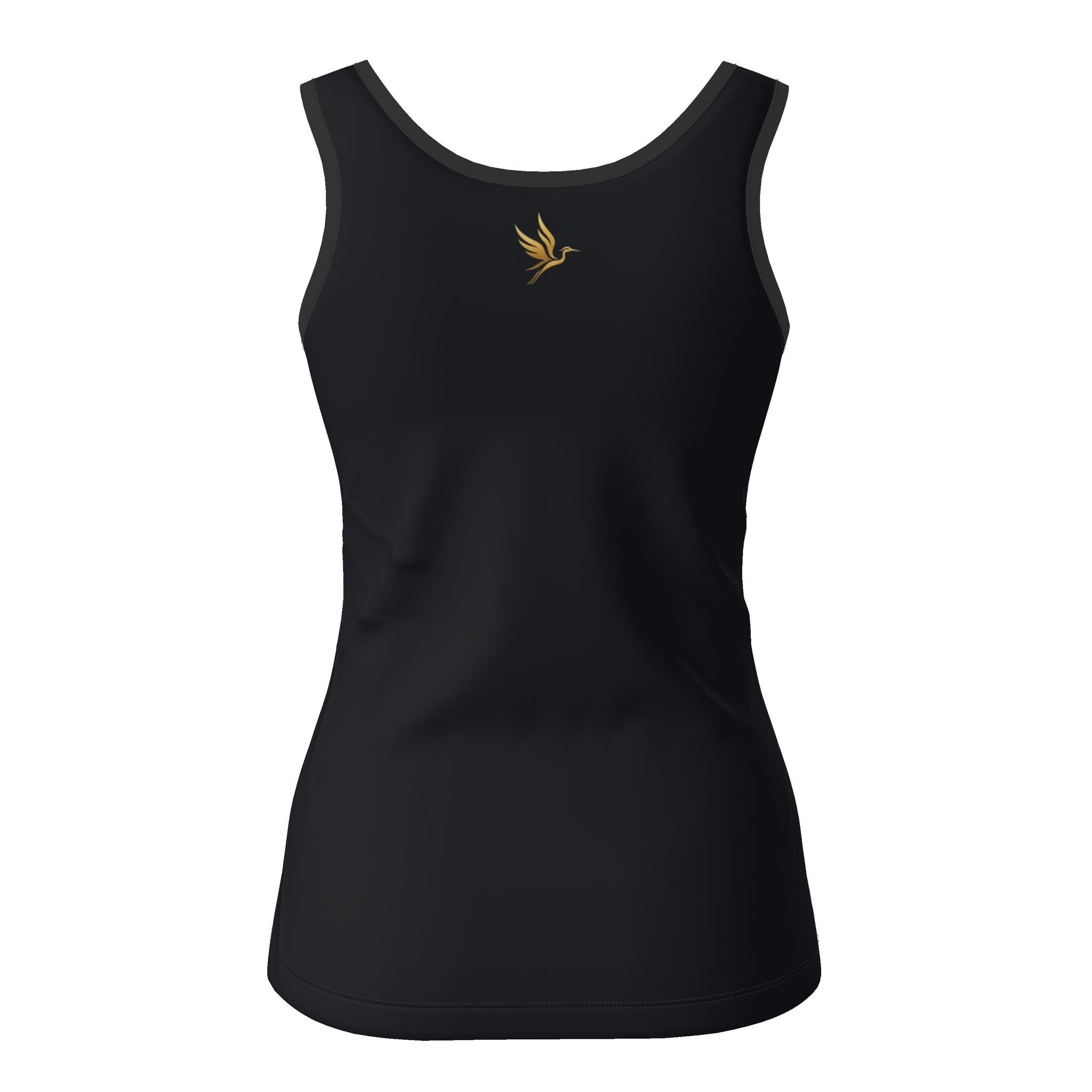 Women's Tank Top — Solid Midnight Monstera