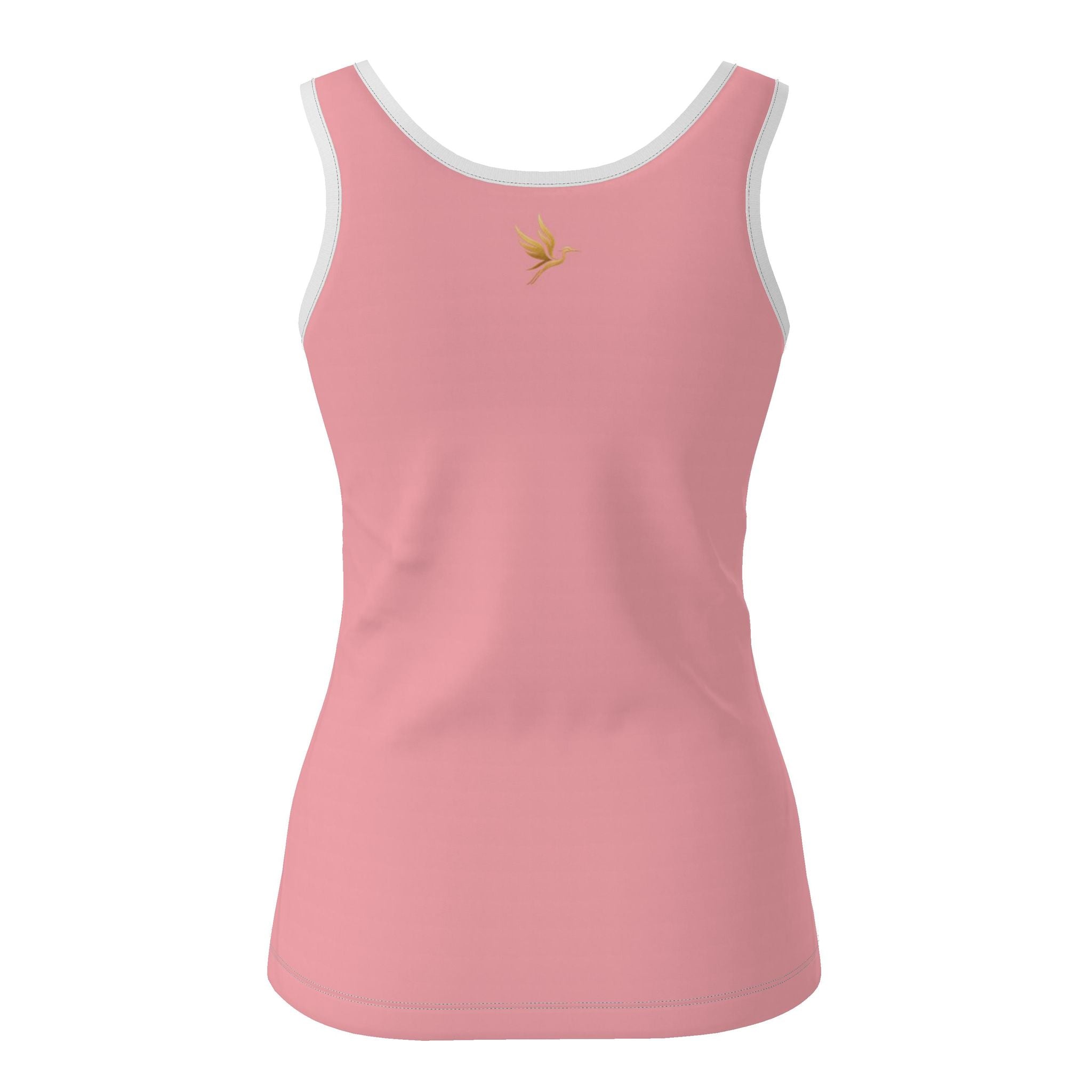 Women's Tank Top — Pineapple Paradise — Solid Hibiscus Blush