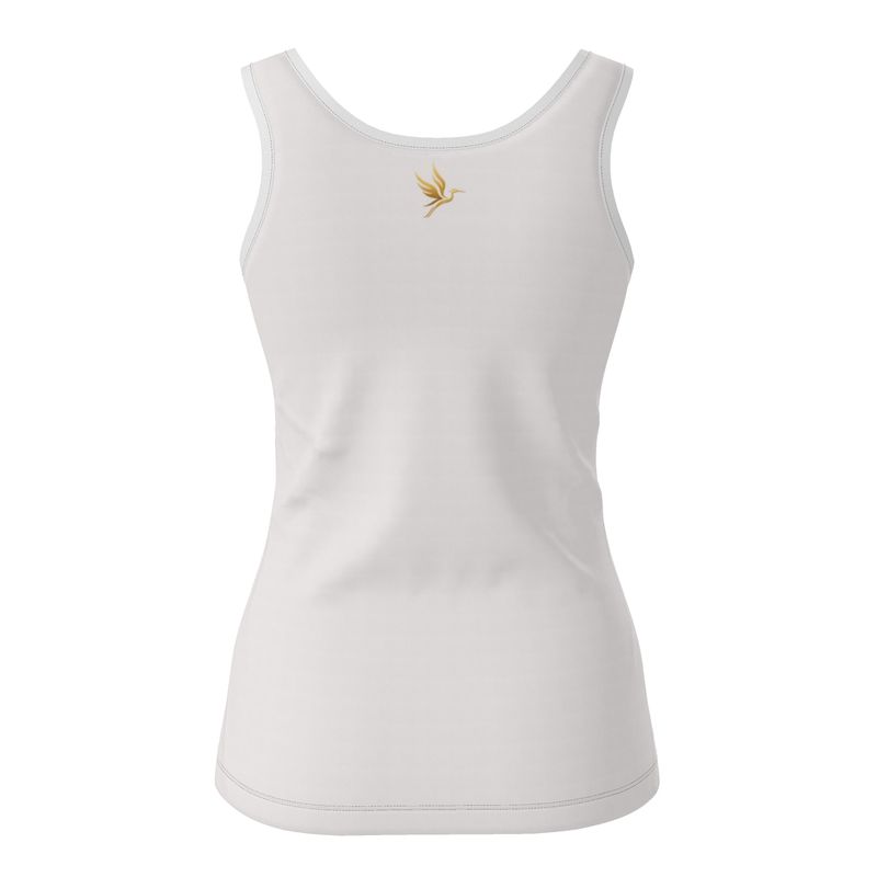 Women's Tank Top — White Crane Solid