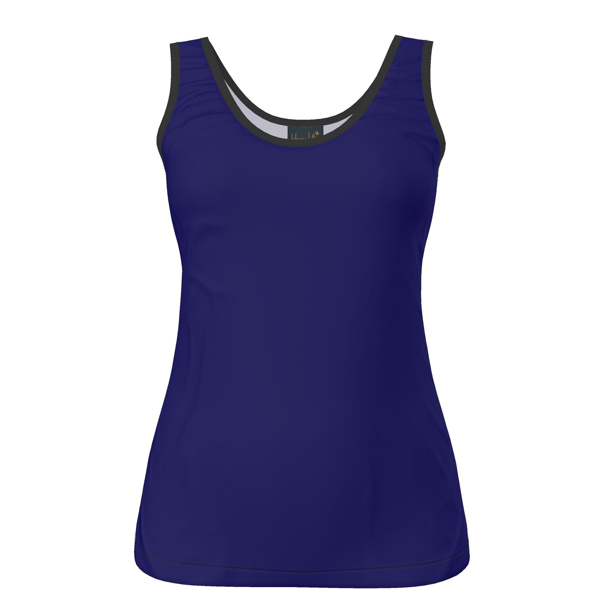 Women's Tank Top — Topo Turtles — Solid Cobalt Blue