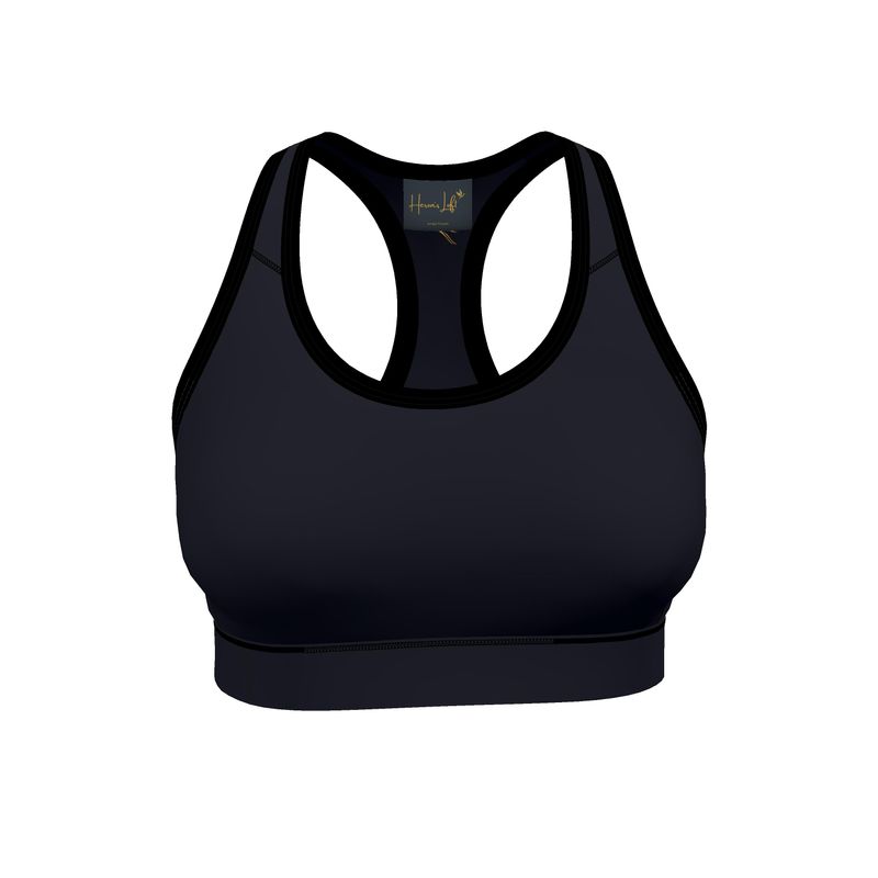 Women's Low Impact Sports Bra — Jungle Flower Solid