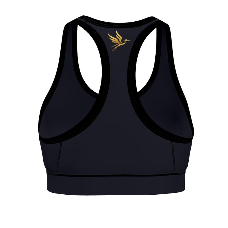 Women's Low Impact Sports Bra — Jungle Flower Solid