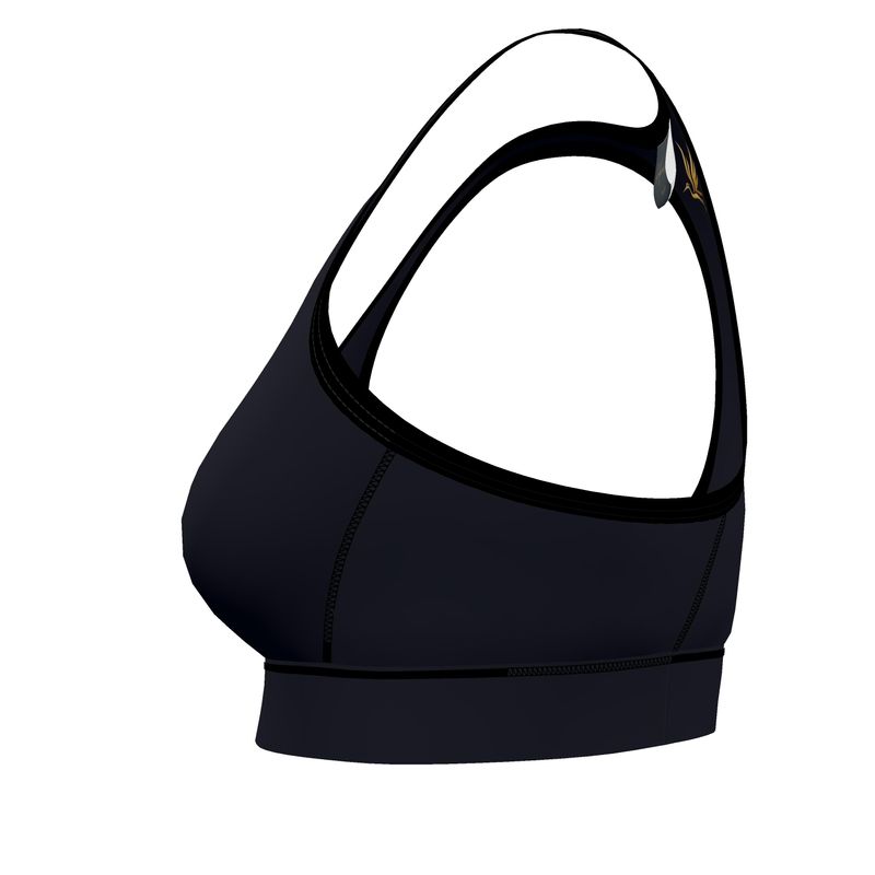 Women's Low Impact Sports Bra — Jungle Flower Solid