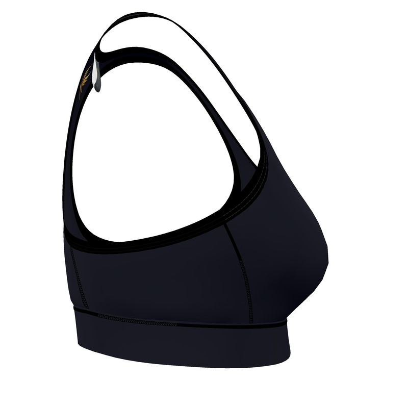 Women's Low Impact Sports Bra — Jungle Flower Solid