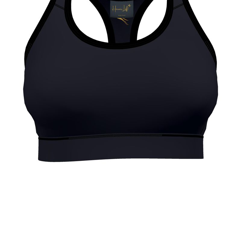 Women's Low Impact Sports Bra — Jungle Flower Solid
