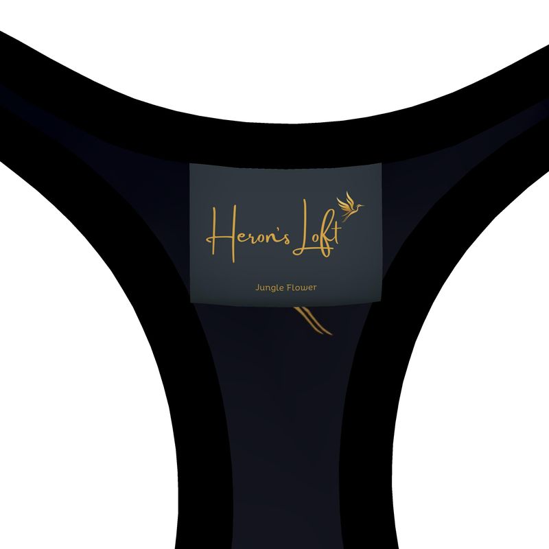 Women's Low Impact Sports Bra — Jungle Flower Solid