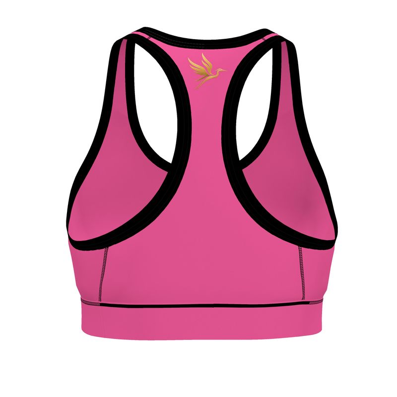 Women's Low Impact Sports Bra — Pineapple Paradise Solid