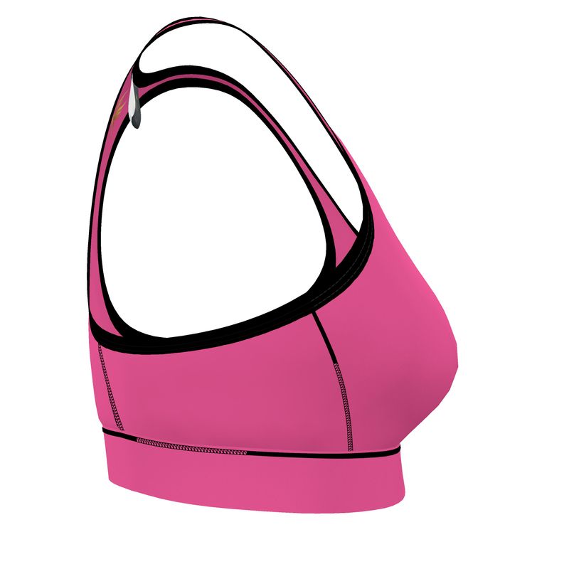 Women's Low Impact Sports Bra — Pineapple Paradise Solid