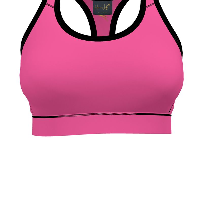 Women's Low Impact Sports Bra — Pineapple Paradise Solid