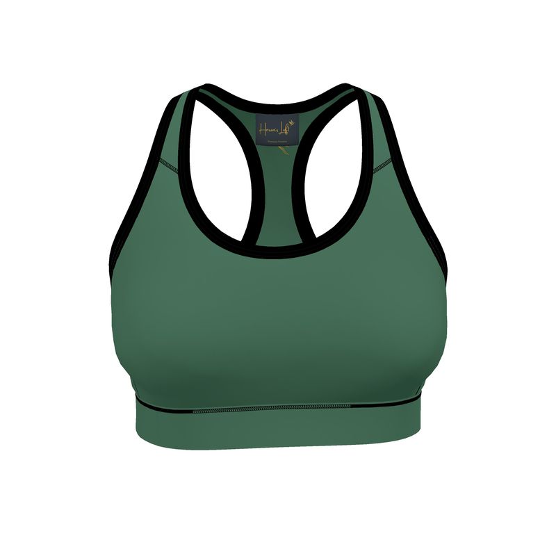 Women's Low Impact Sports Bra — Pineapple Paradise Solid