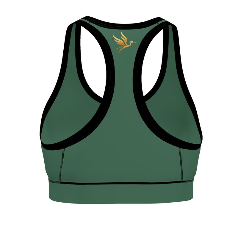 Women's Low Impact Sports Bra — Pineapple Paradise Solid