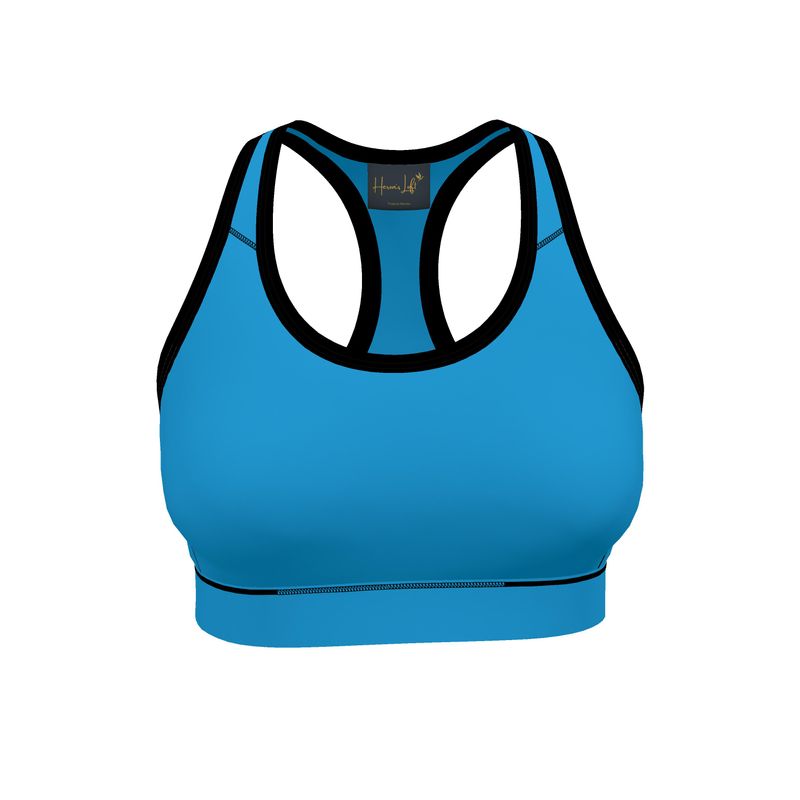 Women's Low Impact Sports Bra — Tropical Macaw Solid