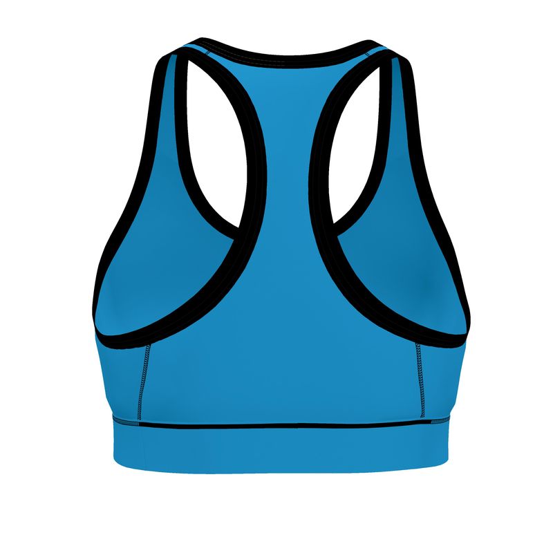 Women's Low Impact Sports Bra — Tropical Macaw Solid