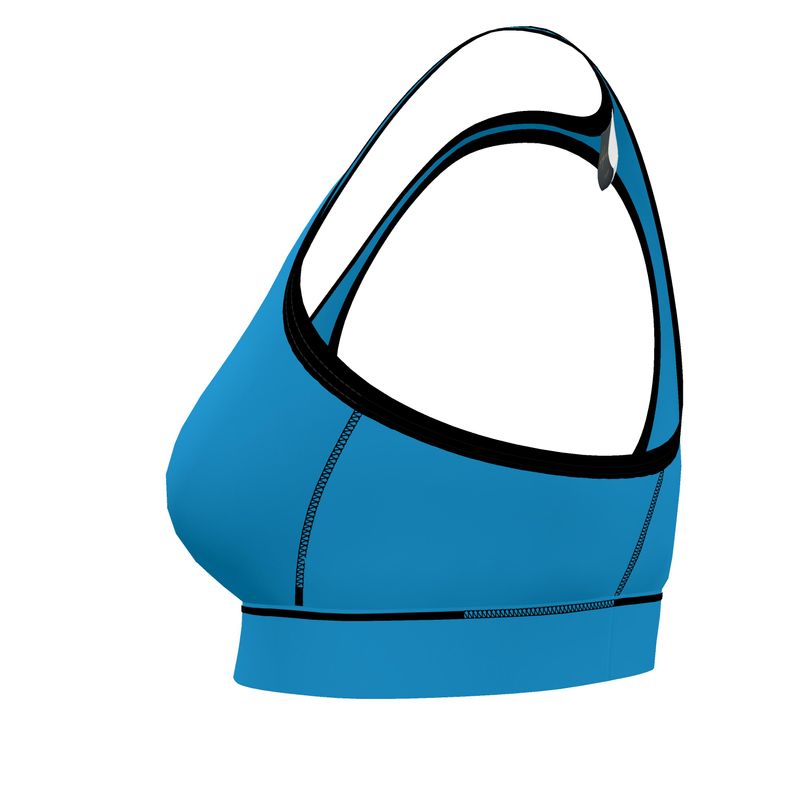 Women's Low Impact Sports Bra — Tropical Macaw Solid