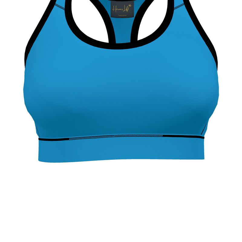 Women's Low Impact Sports Bra — Tropical Macaw Solid