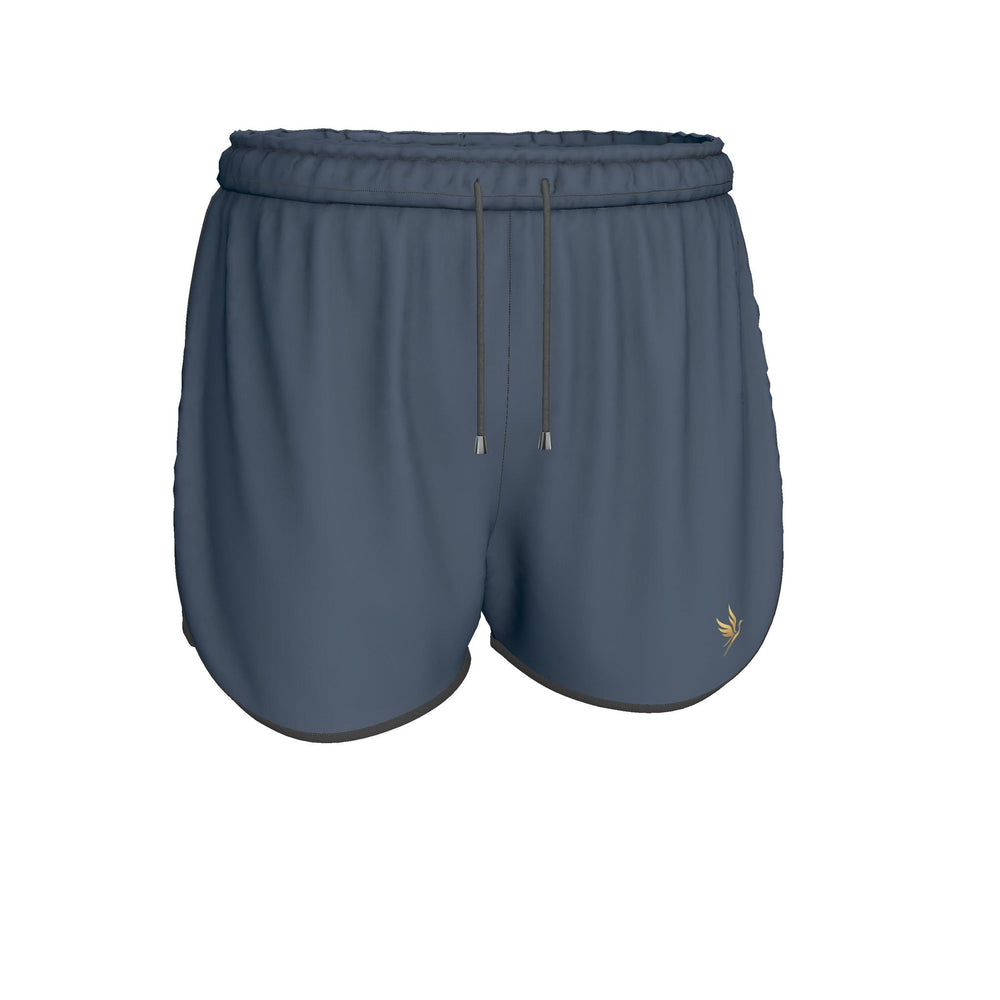Women's Athletic Shorts — Midnight Monstera — Solid