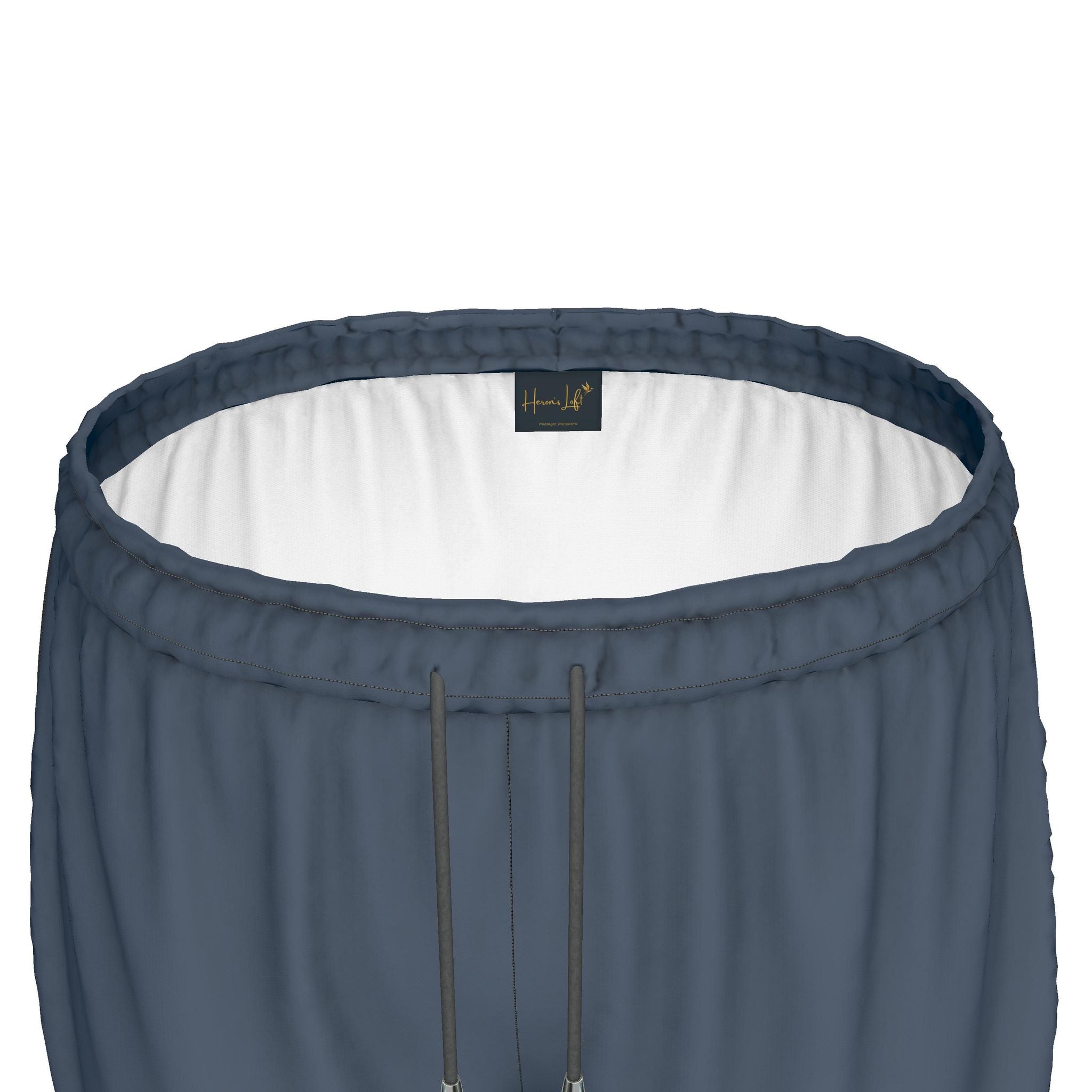 Women's Athletic Shorts — Midnight Monstera — Solid