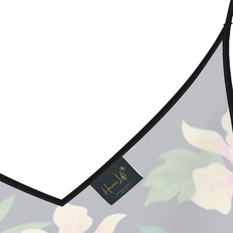 Women’s Silk Evening Slip Dress — Pineapple Paradise Nocturne