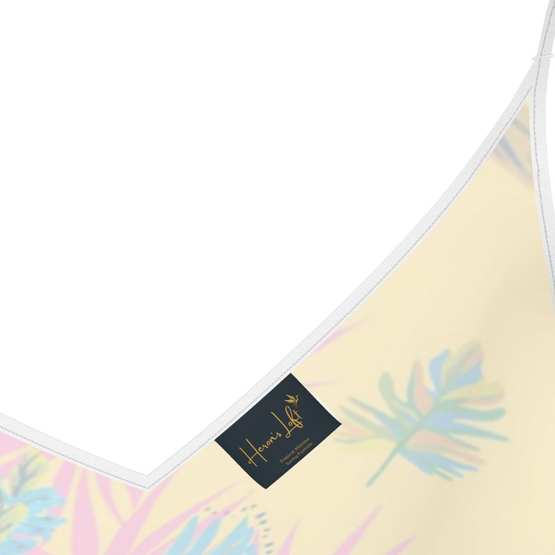 Women’s Silk Evening Slip Dress — Tropical Macaw Sunny Fuchsia