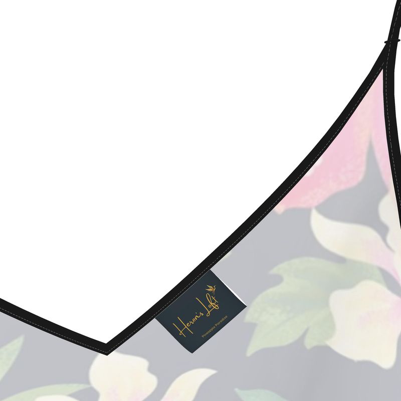 Women’s Silk Evening Slip Dress — Pineapple Paradise