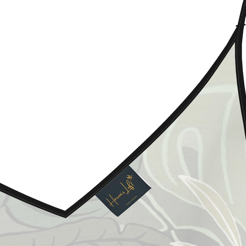 Women’s Silk Evening Slip Dress— Camo Leaves