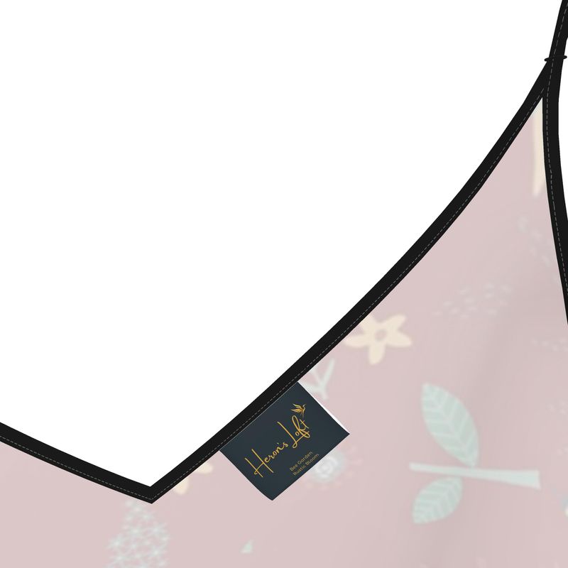 Women’s Silk Evening Slip Dress — Bee Garden Rustic Bloom