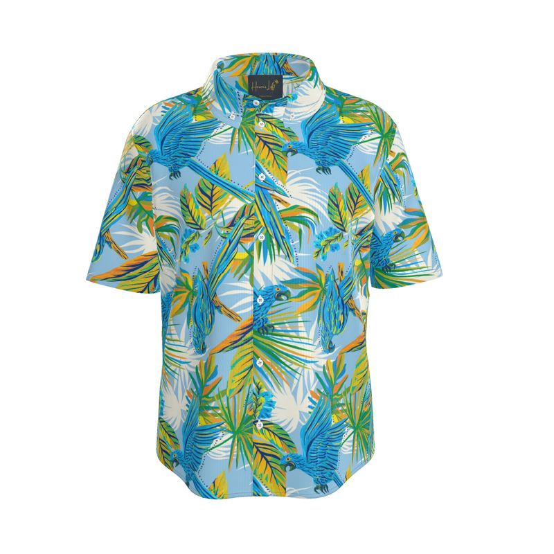 Men's Button-Up Dress Shirt — Tropical Macaw