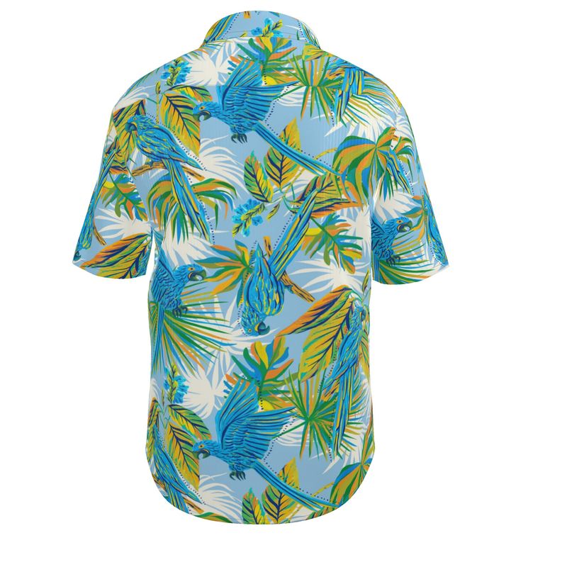 Men's Button-Up Dress Shirt — Tropical Macaw