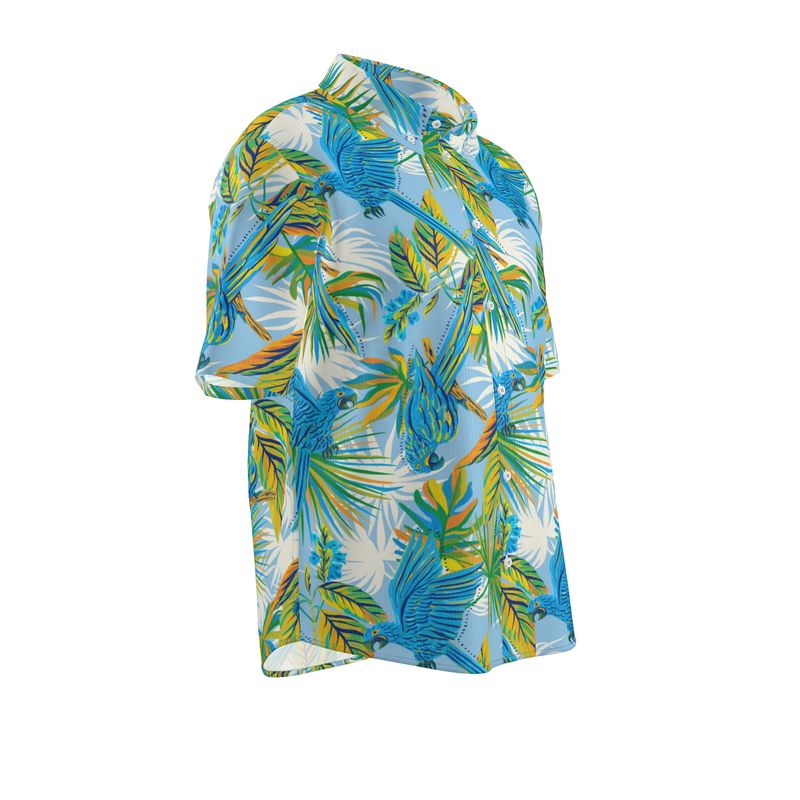 Men's Button-Up Dress Shirt — Tropical Macaw