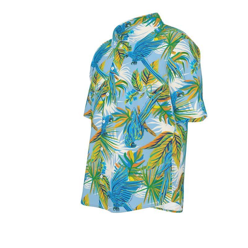 Men's Button-Up Dress Shirt — Tropical Macaw